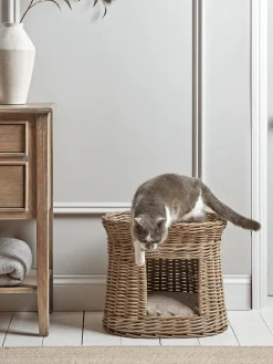 Round Rattan Pet Bunk Bed