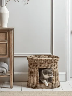 Round Rattan Pet Bunk Bed