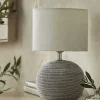 Round Striped Table Lamp