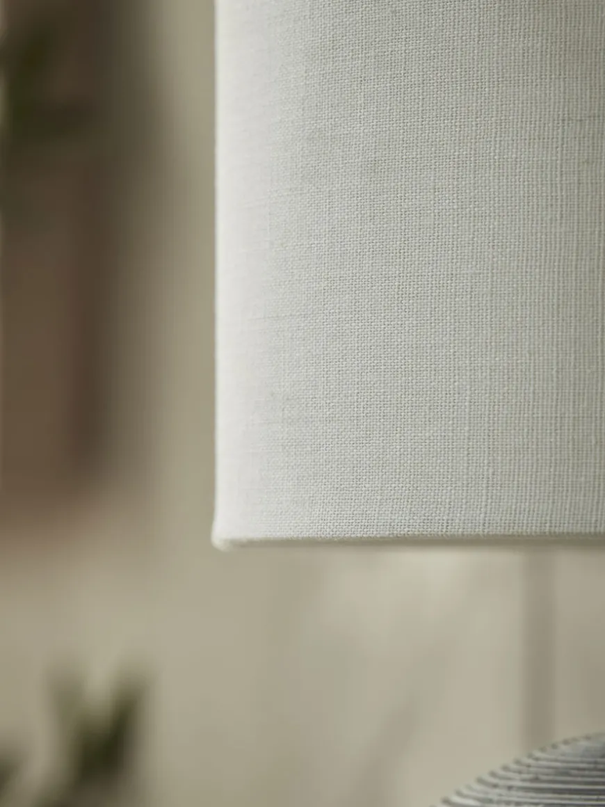 Round Striped Table Lamp