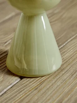 Sage Glass Candleholder