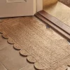Scalloped Jute Doormat - Double