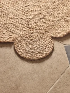 Scalloped Jute Doormat - Double