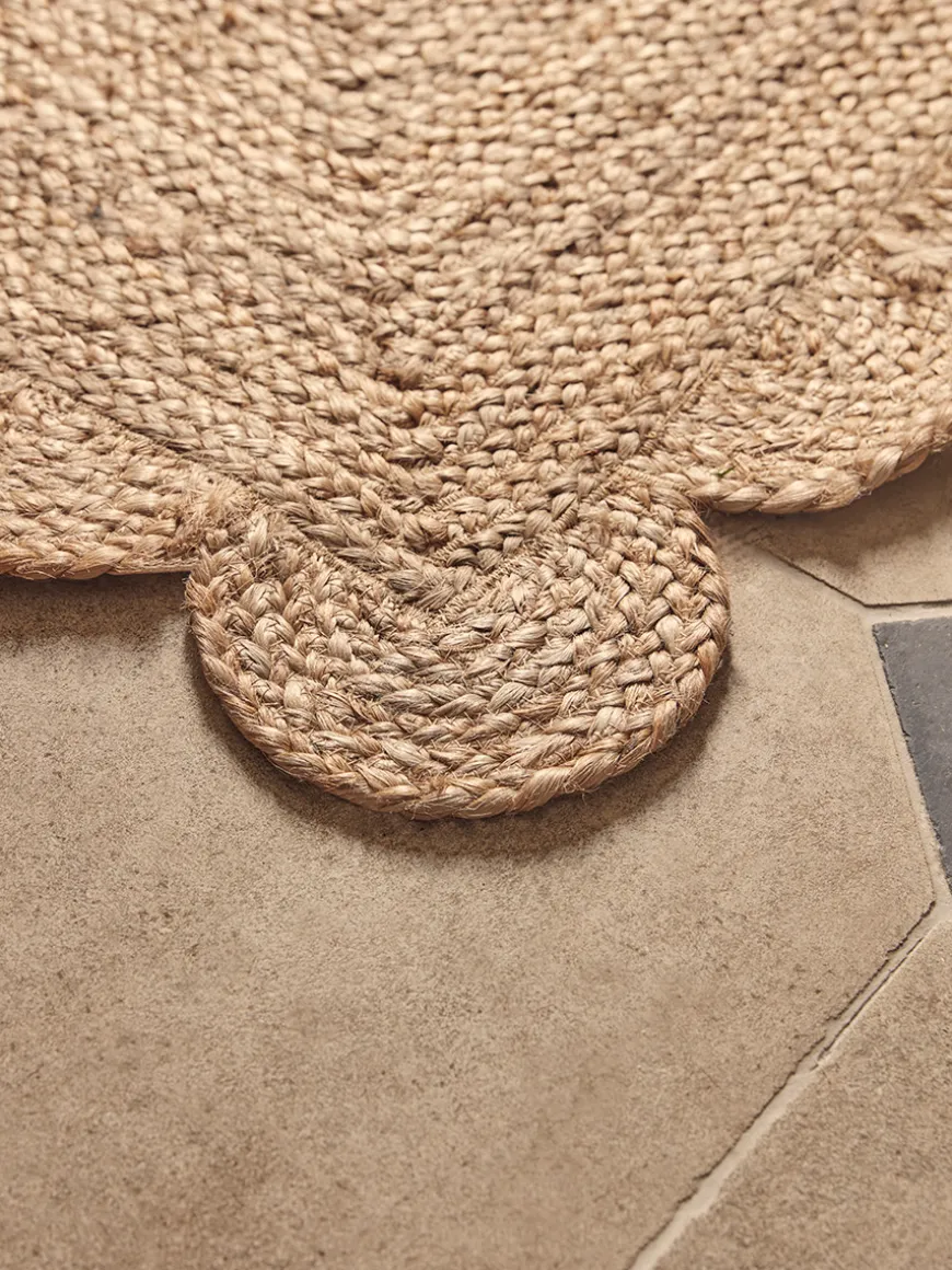 Scalloped Jute Doormat - Double