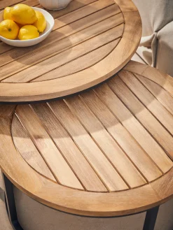 Set of 2 Outdoor Nesting Coffee Tables