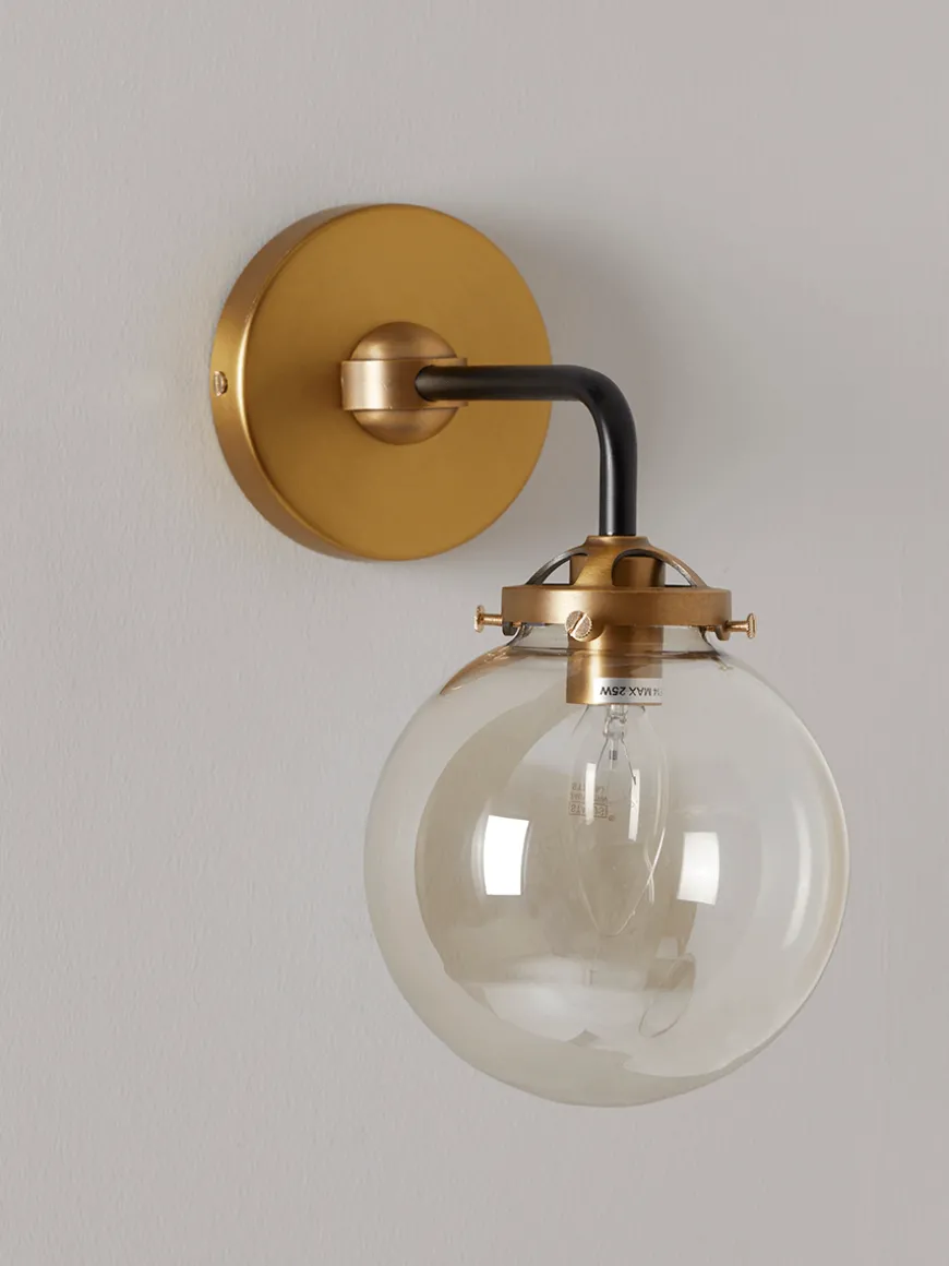 Single Globe Wall Light