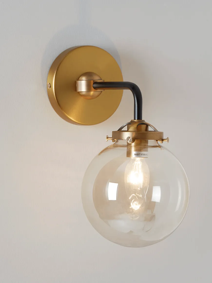 Single Globe Wall Light