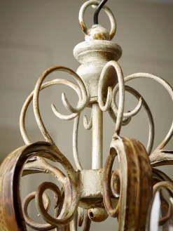 Six Arm Scroll Chandelier