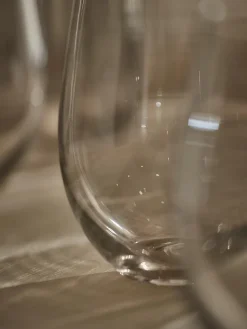 Six Smoked Stemless Wine Glasses