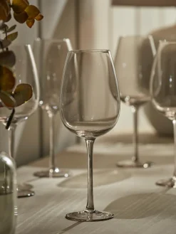 Six Smoked Wine Glasses