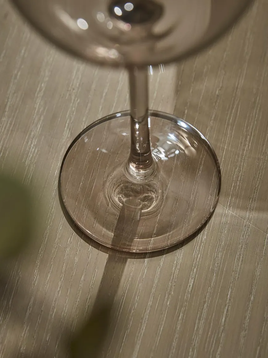 Six Smoked Wine Glasses