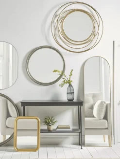 Slim Arch Mirror - Soft Gold