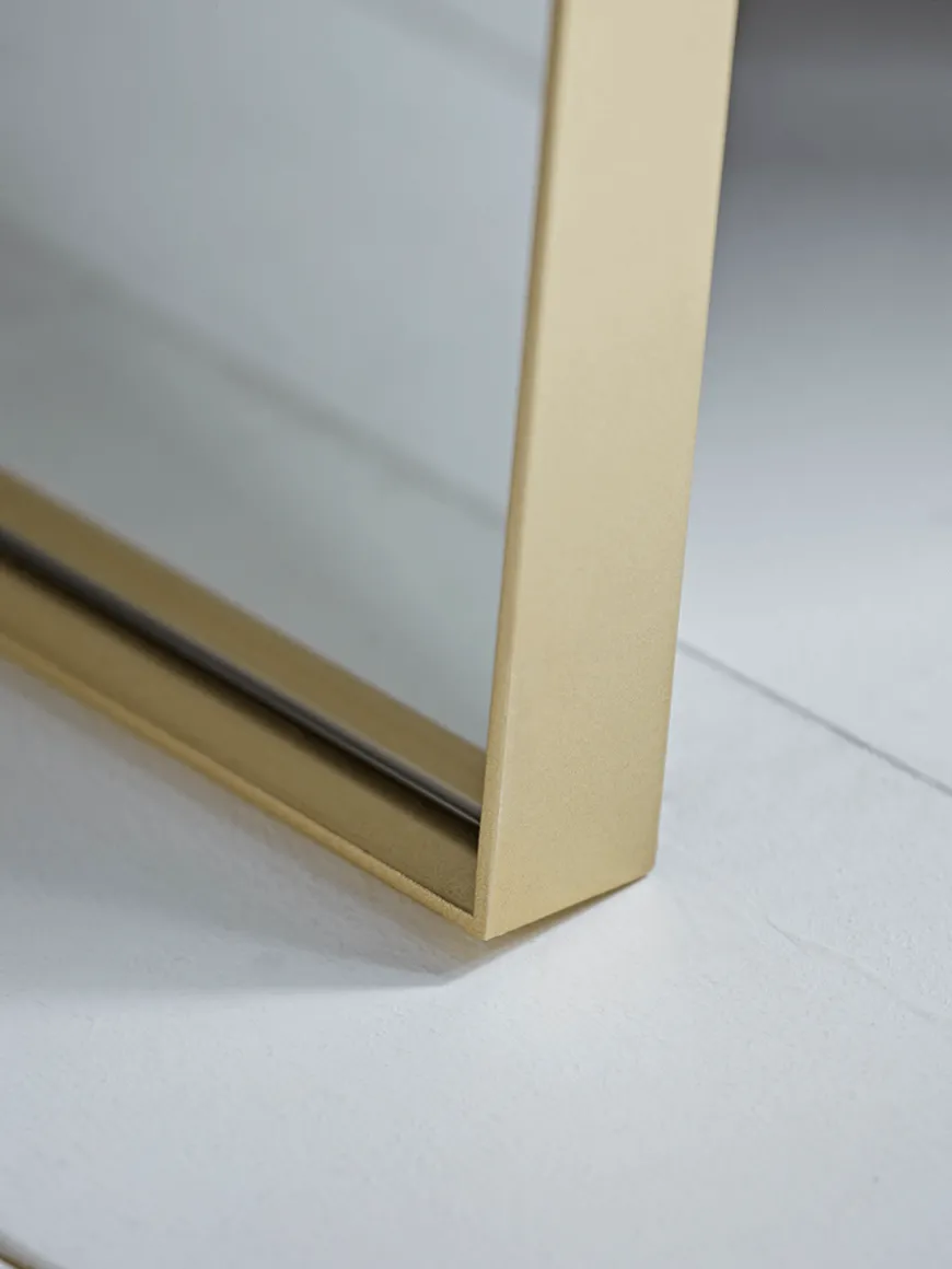 Slim Arch Mirror - Soft Gold