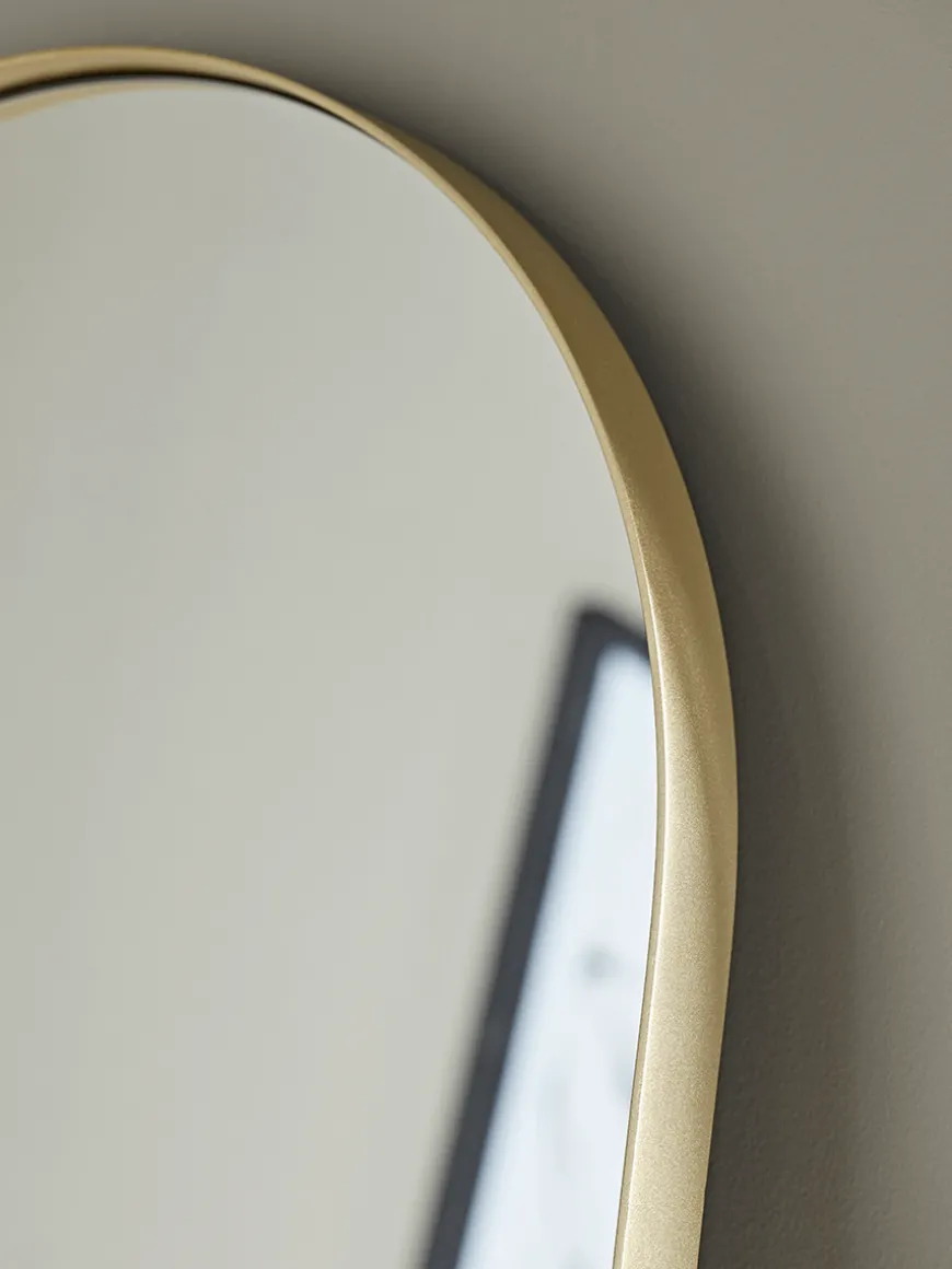Slim Arch Mirror - Soft Gold