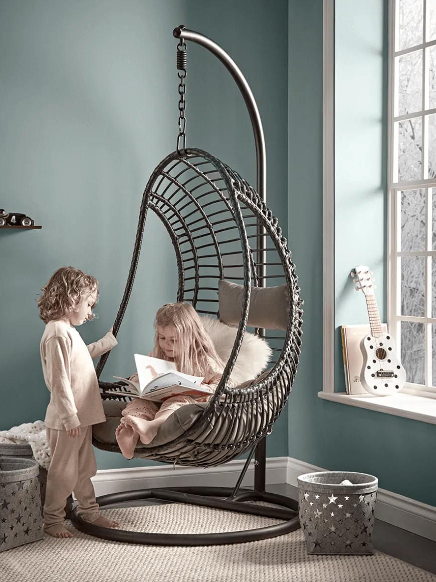 Slim Black Hanging Chair