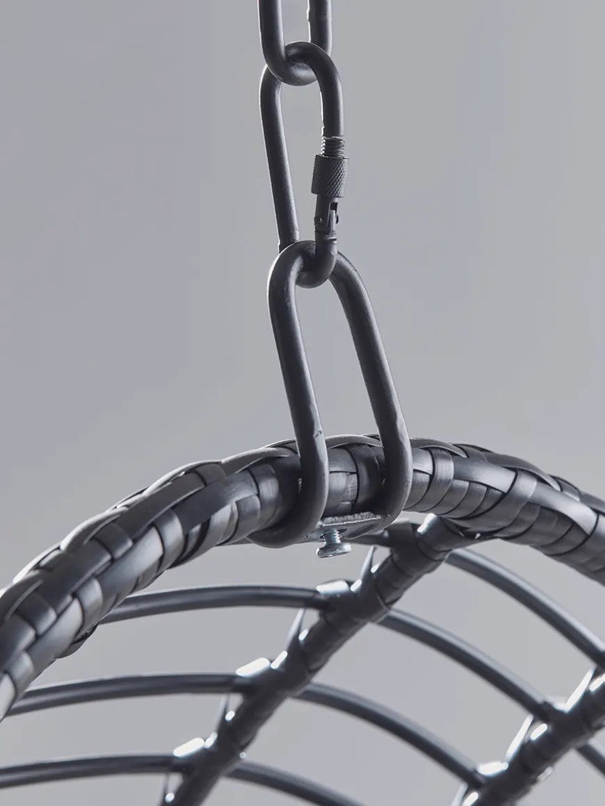 Slim Black Hanging Chair