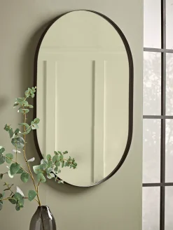 Slim Frame Oval Mirror