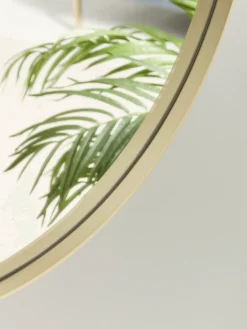 Slim Frame Oval Mirror - Soft Gold