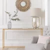 Slim Mirrored Console Table