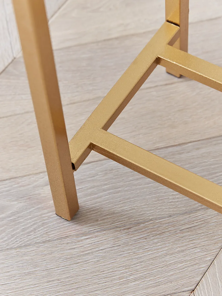 Slim Mirrored Console Table