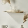 Slimline Metal Shelf - Brass