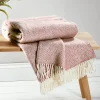 Soft Wool Throw - Blush