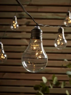 Solar Bulb Festoon Lights - Warm White