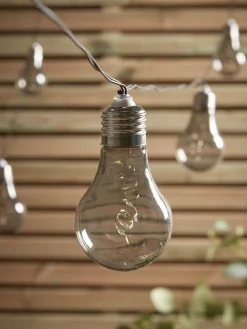 Solar Bulb Festoon Lights - Grey