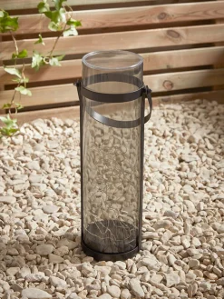 Solar Wire Lights Column Lantern - Tall