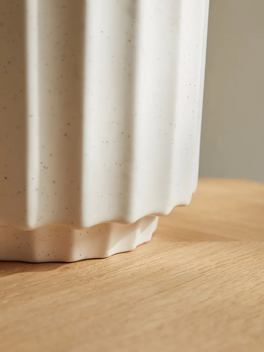 Speckled Fluted Planter