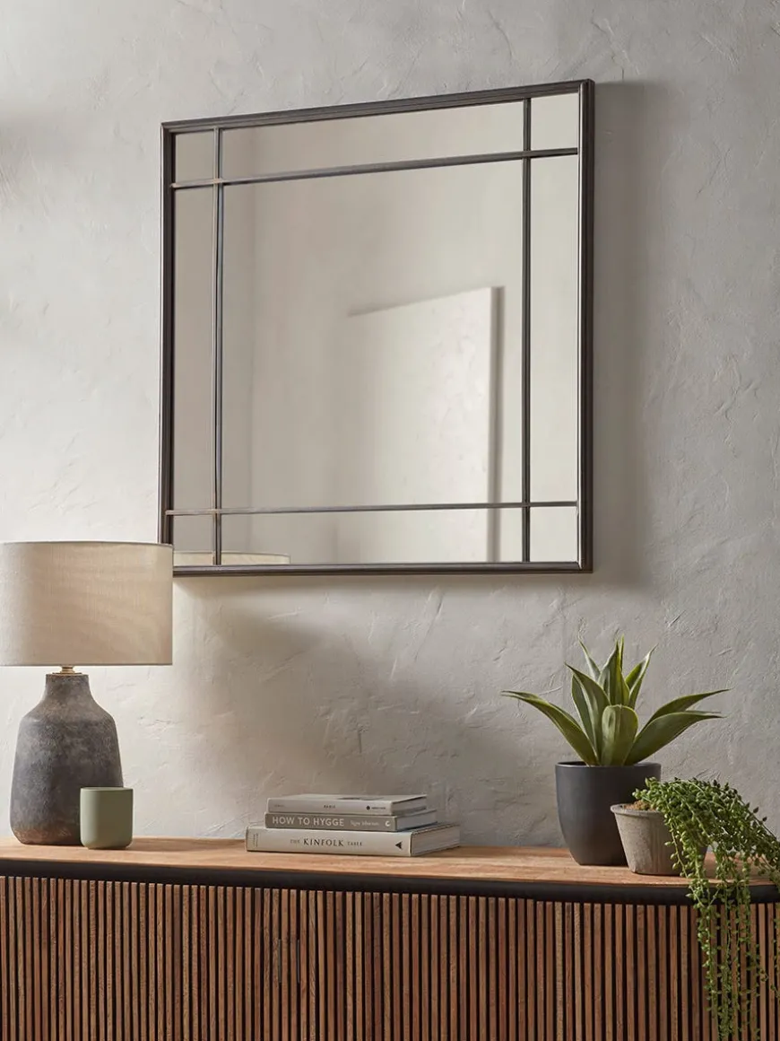 Square Panelled Mirror