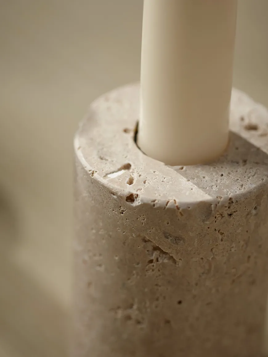 Stone Dinner Candle Holder