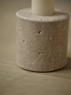 Stone Dinner Candle Holder - Large