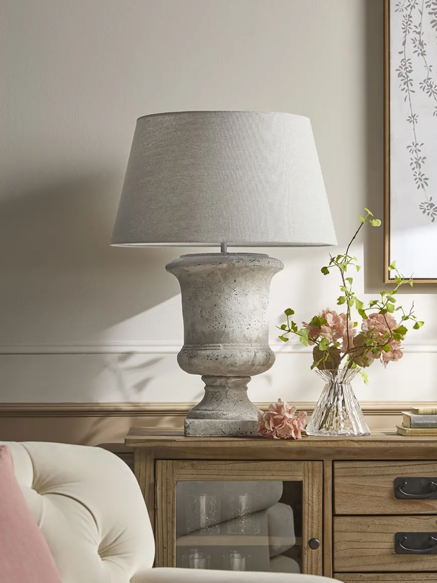 Stone Urn Table Lamp