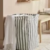 Striped Laundry Basket