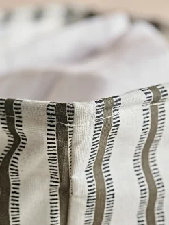 Striped Laundry Basket