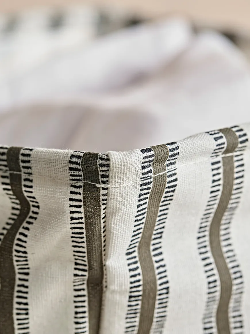 Striped Laundry Basket