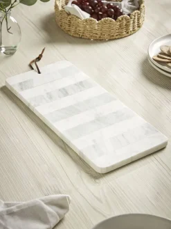 Striped Marble Serving Board - Sage