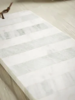 Striped Marble Serving Board - Sage