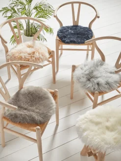 Sumptuous Sheepskin Seat Pad - Ivory