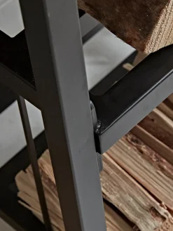 Tall Layered Log & Kindling Holder