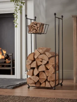 Tall Log and Kindling Holder