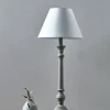 Tall Turned Bedside Lamp