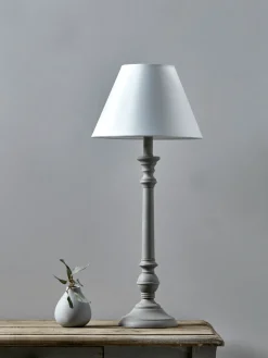 Tall Turned Bedside Lamp