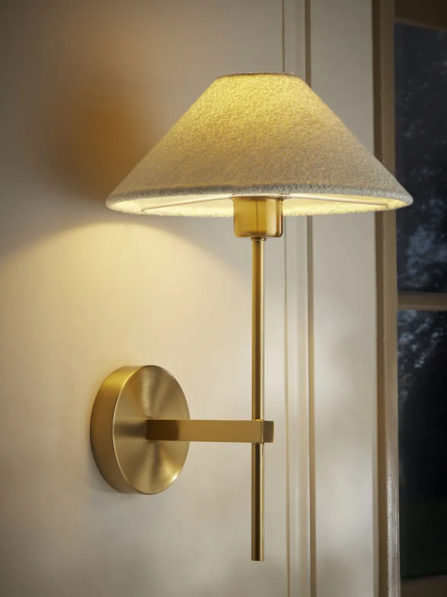 Tapered Boucle Wall Light
