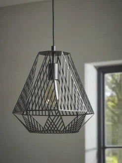 Tapered Geometric Cage Pendant
