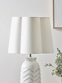 Tapered Scalloped Edge Shade - Large