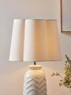 Tapered Scalloped Edge Shade - Large