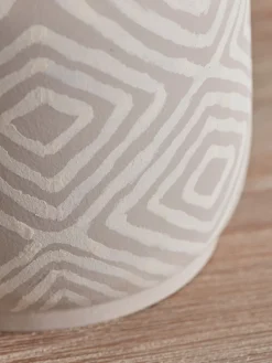 Taupe Diamond Table Lamp