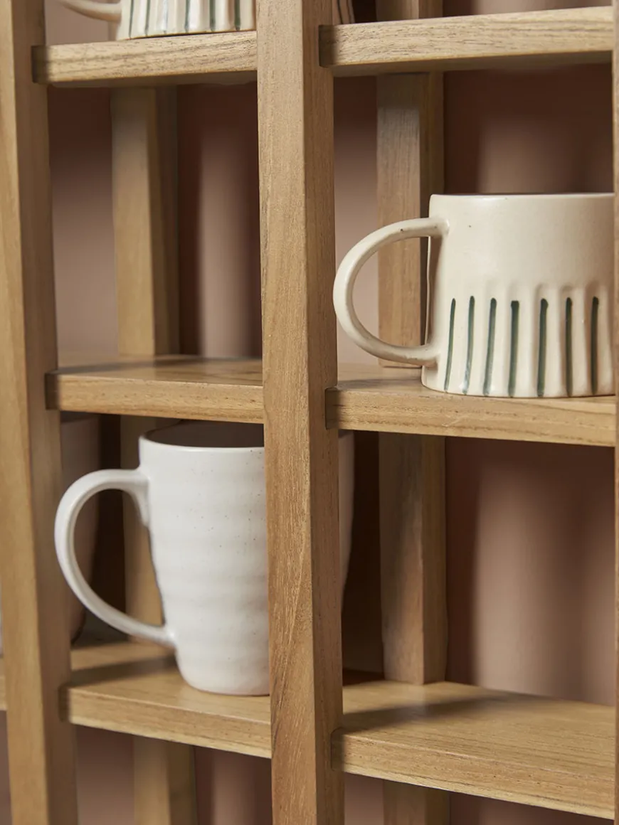 Teak Mug Shelf